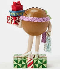 Jim Shore M&M's Collection Brown Character with Presents Figurine