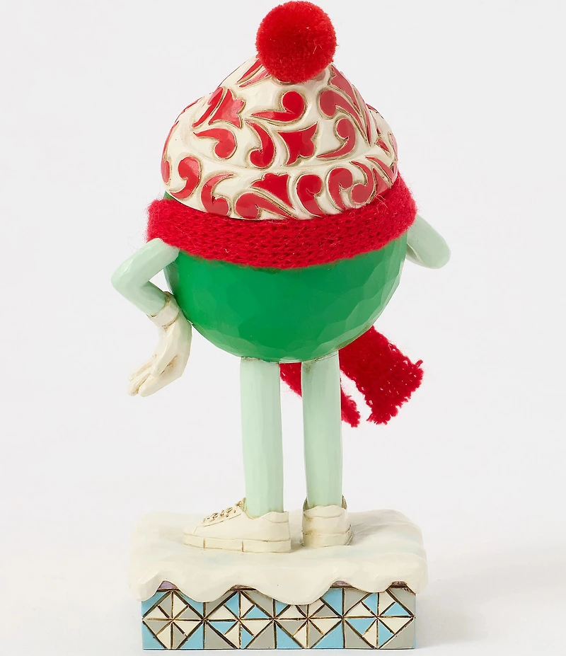Jim Shore M&M's Collection Green Character with Scarf Figurine