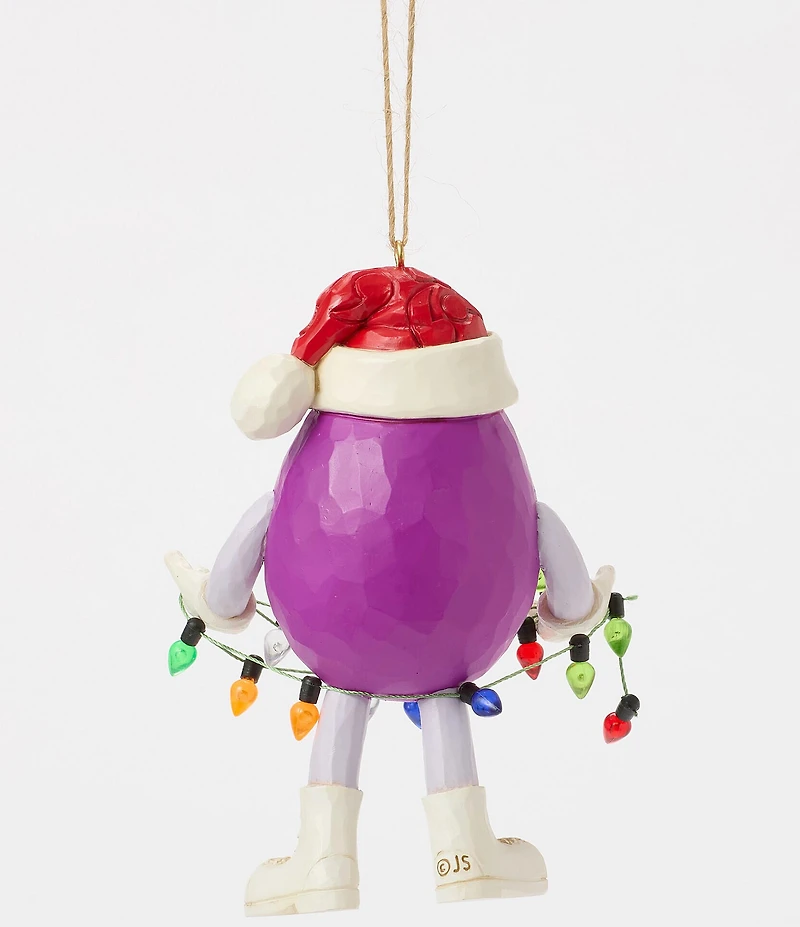 Jim Shore M&M'S Collection Purple Character String of Lights Ornament