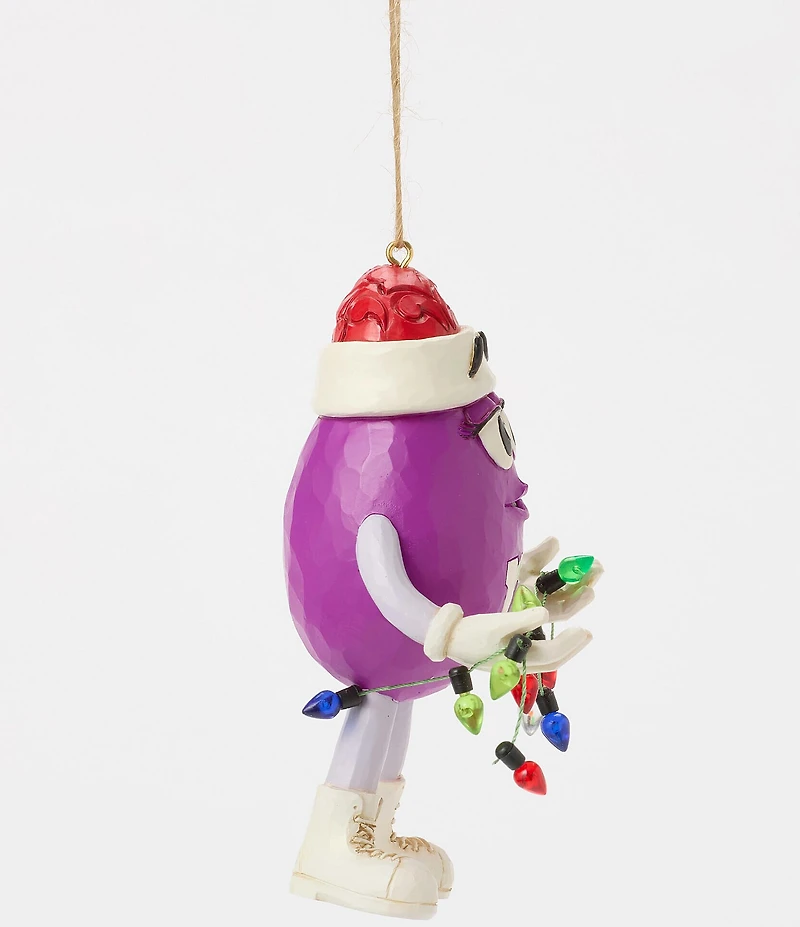 Jim Shore M&M'S Collection Purple Character String of Lights Ornament