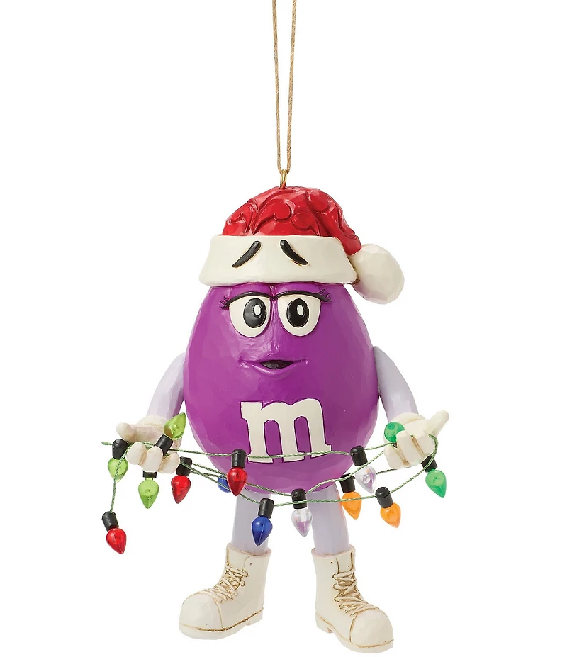Jim Shore M&M'S Collection Purple Character String of Lights Ornament