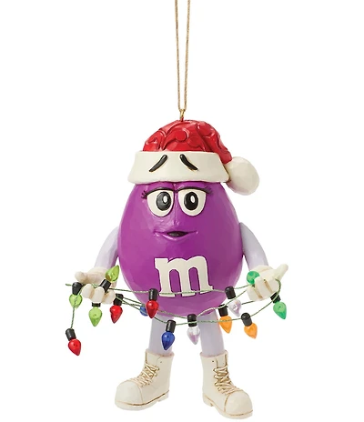 Jim Shore M&M'S Collection Purple Character String of Lights Ornament
