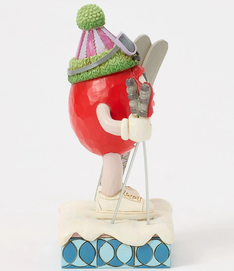 Jim Shore M&M'S Collection Red Character Skis Figurine