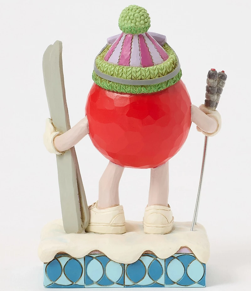 Jim Shore M&M'S Collection Red Character Skis Figurine