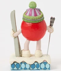 Jim Shore M&M'S Collection Red Character Skis Figurine