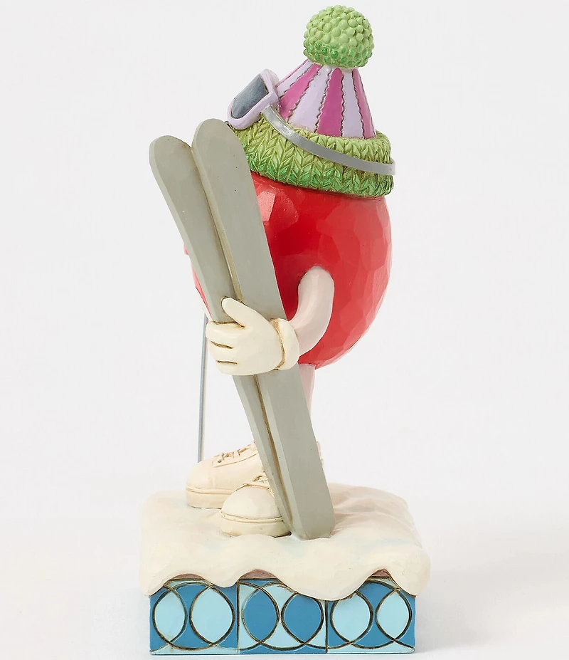 Jim Shore M&M'S Collection Red Character Skis Figurine