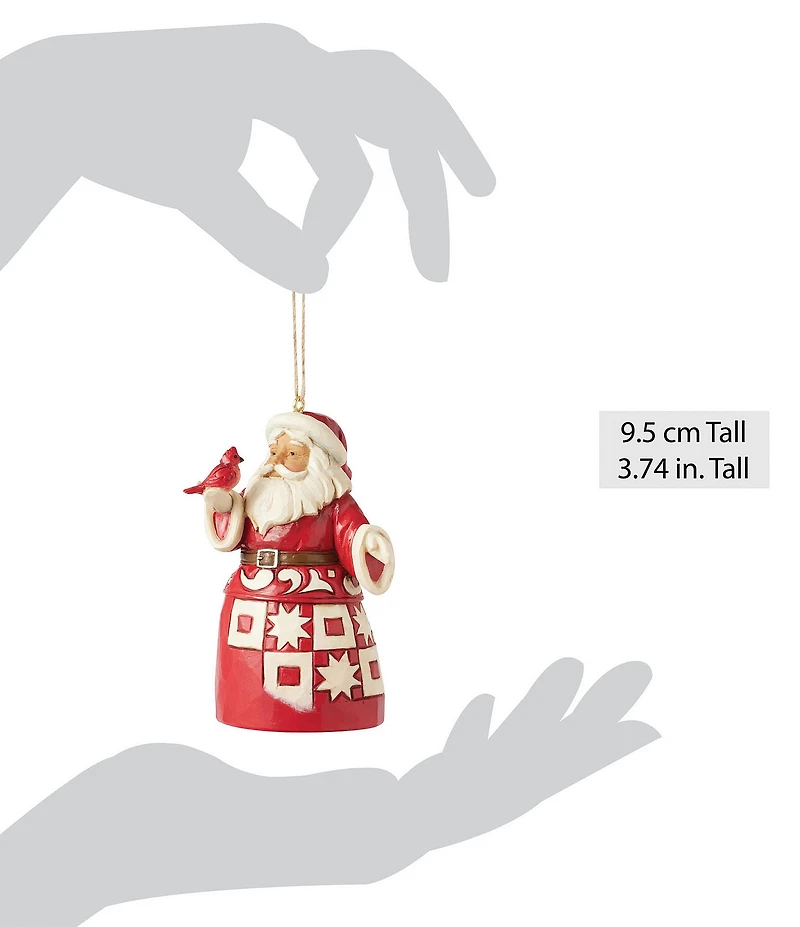 Jim Shore Nordic Noel Santa Ornament