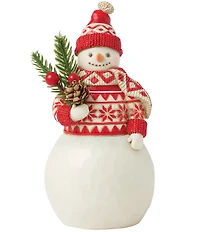 Jim Shore Nordic Noel Snowman Evergreen Figurine