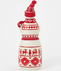 Jim Shore Nordic Noel Snowman with Cardinal Figurine