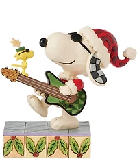 Jim Shore Peanut Collection Snoopy & Woodstock Rock 'n' Roll Duo Figurine