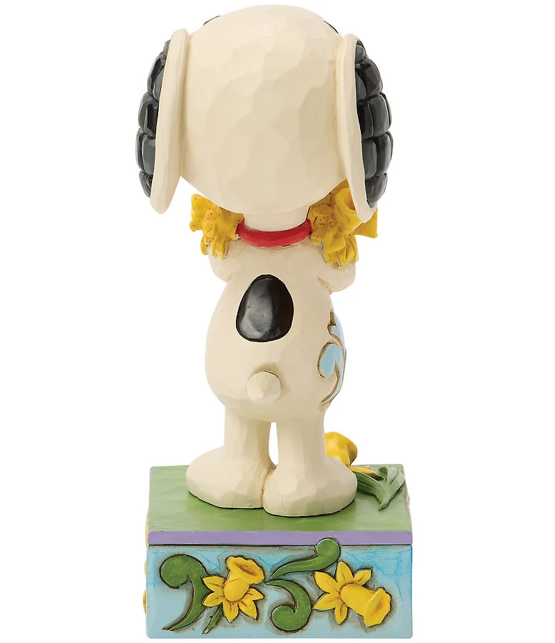Jim Shore Peanuts Collection A Bouquet of Happiness -Snoopy with Daffodils Figurine