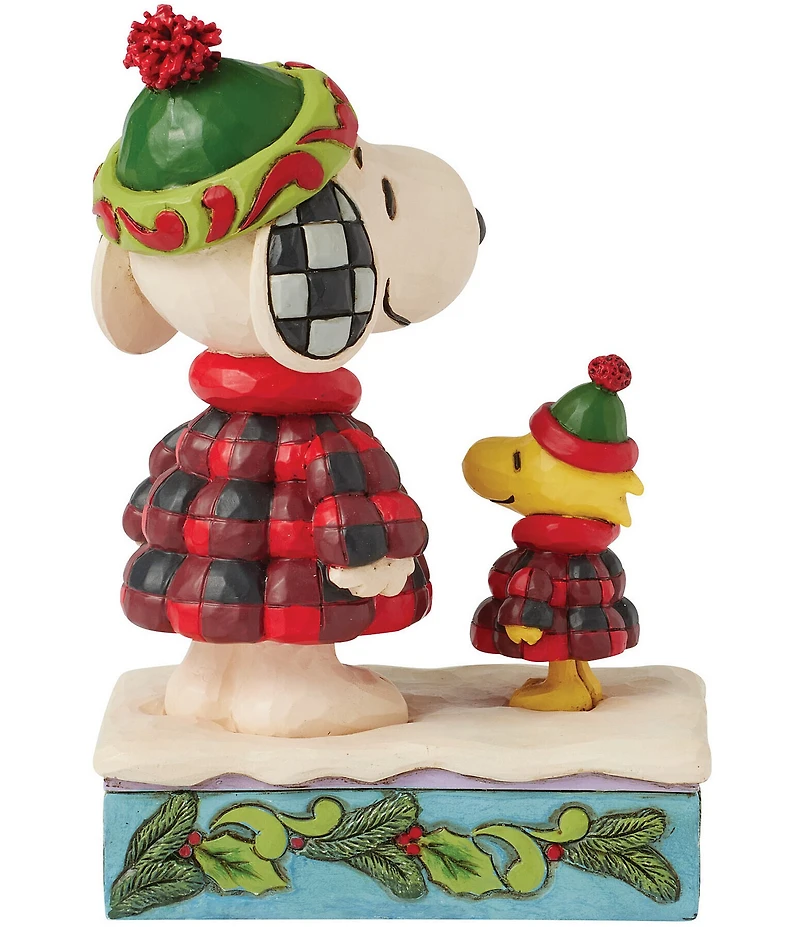 Jim Shore Peanuts Collection Snoopy and Woodstock Puffer Figurine