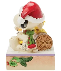 Jim Shore Peanuts Collection Snoopy and Woodstock's Light-Up Campfire Figurine