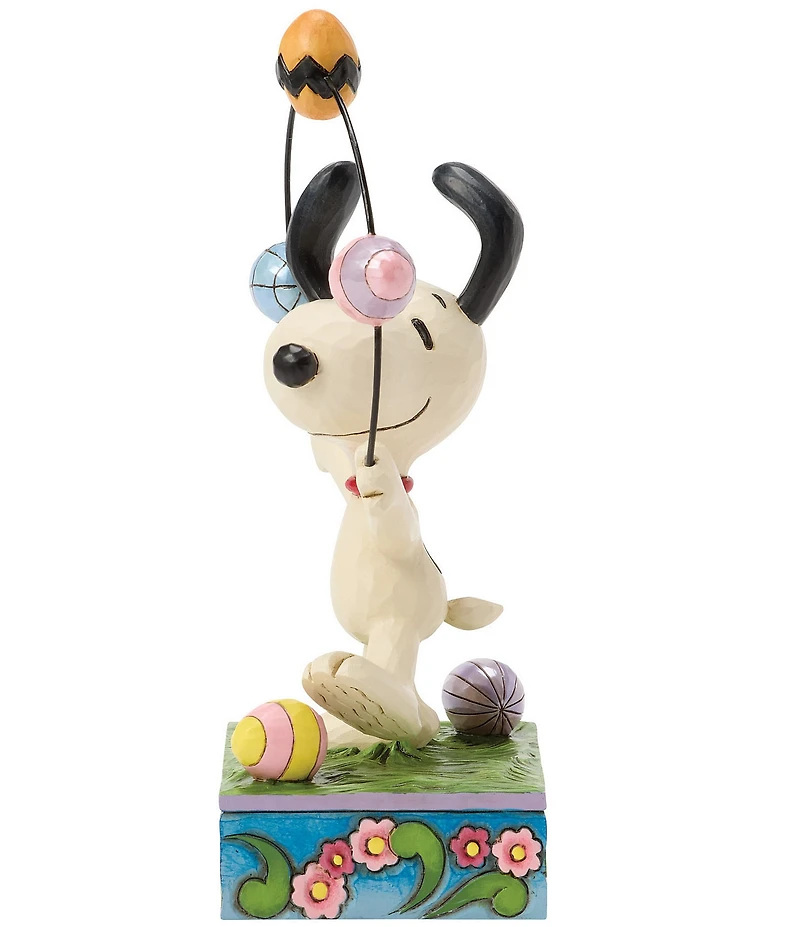 Jim Shore Peanuts Collection Snoopy Juggling Eggs Figurine