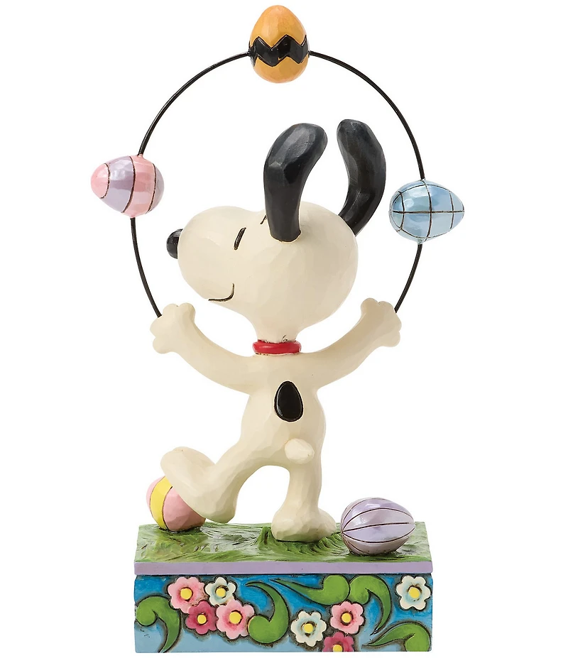 Jim Shore Peanuts Collection Snoopy Juggling Eggs Figurine