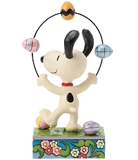 Jim Shore Peanuts Collection Snoopy Juggling Eggs Figurine