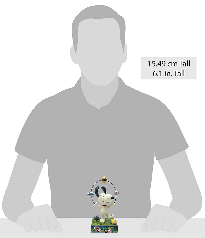 Jim Shore Peanuts Collection Snoopy Juggling Eggs Figurine