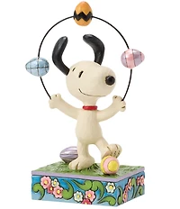Jim Shore Peanuts Collection Snoopy Juggling Eggs Figurine
