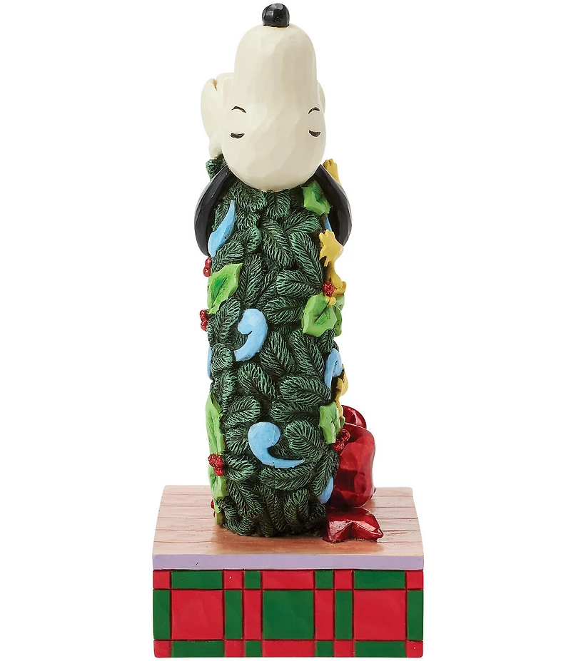 Jim Shore Peanuts Collection Snoopy Sleeping on LED Wreath Figurine