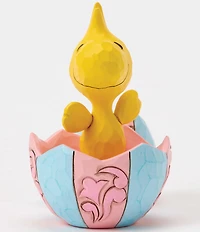 Jim Shore Peanuts Collection Woodstock Popping Out of Egg Mini Figurine
