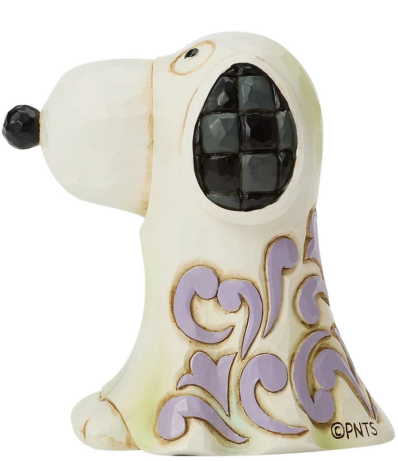 Jim Shore Peanuts Halloween Collection Snoopy Ghost Mini Figurine