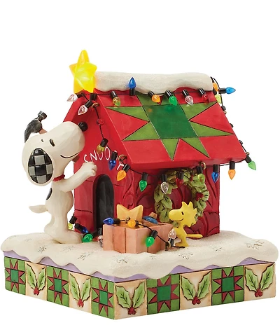 Jim Shore Peanuts Snoopy LED Doghouse Figurine