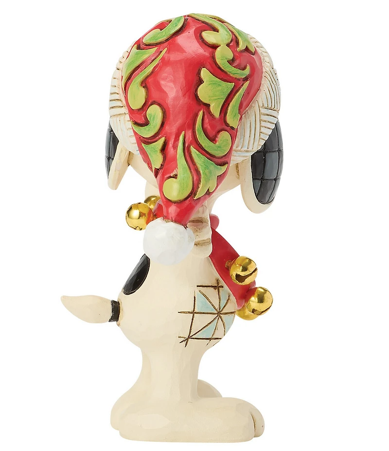 Jim Shore Peanuts Snoopy With Bells Miniature Figurine