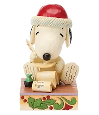 Jim Shore Peanuts Snoopy's Christmas List Figurine