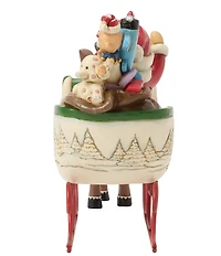 Jim Shore Rudolph Collection Rudolph Pulling Santa in Sleigh Figurine