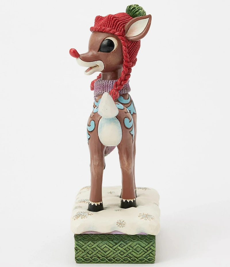 Jim Shore Rudolph Collection Rudolph With Knit Hat Figurine