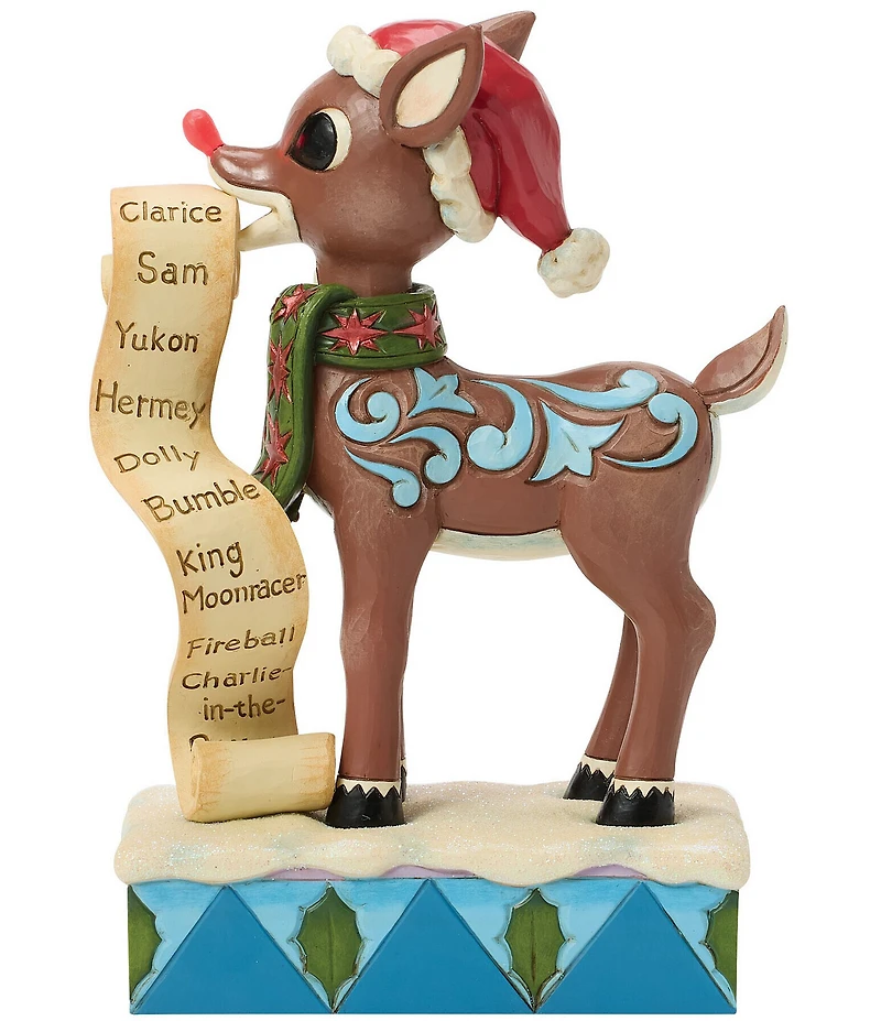 Jim Shore Rudolph Collection Rudolph With List LED Lit Figurine