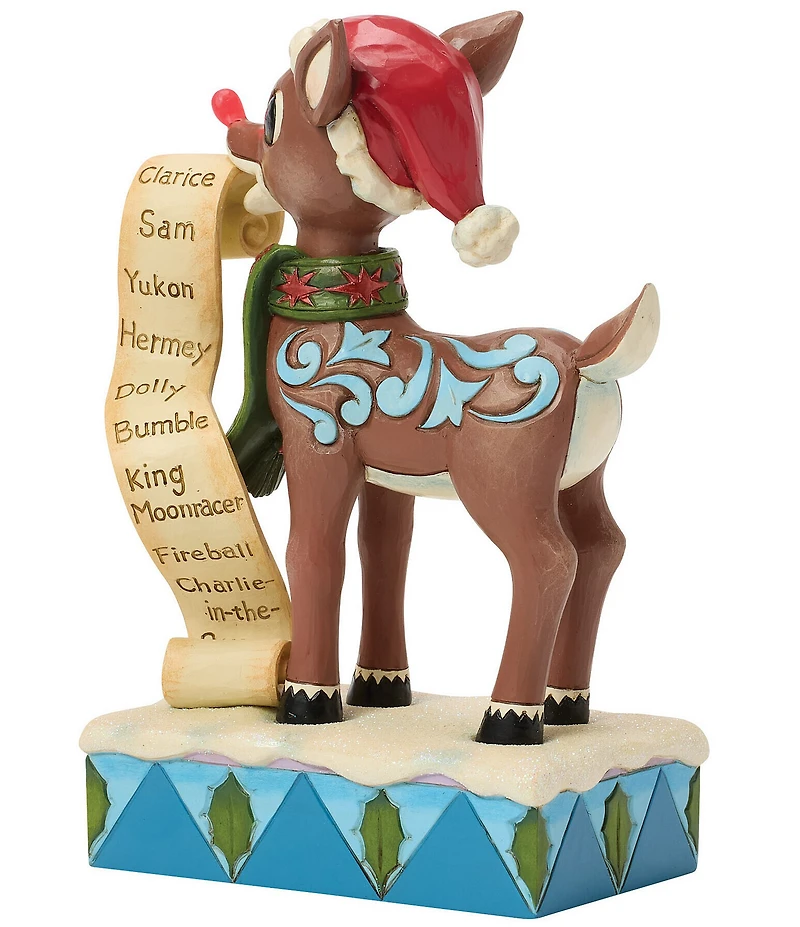 Jim Shore Rudolph Collection Rudolph With List LED Lit Figurine