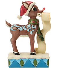 Jim Shore Rudolph Collection Rudolph With List LED Lit Figurine