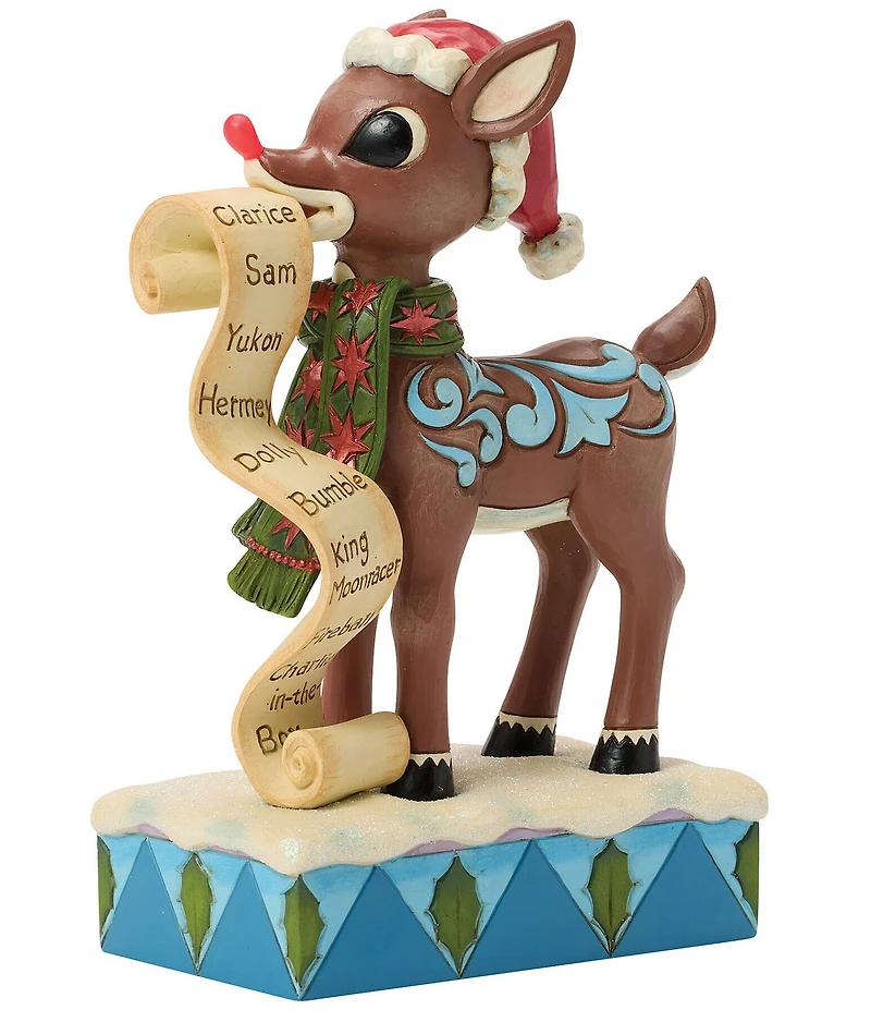 Jim Shore Rudolph Collection Rudolph With List LED Lit Figurine