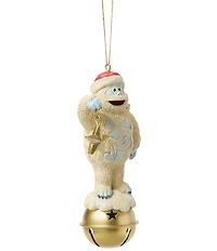 Jim Shore Rudolph Traditions Bumble on Jingle Bell Hanging Ornament