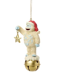 Jim Shore Rudolph Traditions Bumble on Jingle Bell Hanging Ornament