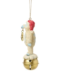 Jim Shore Rudolph Traditions Bumble on Jingle Bell Hanging Ornament
