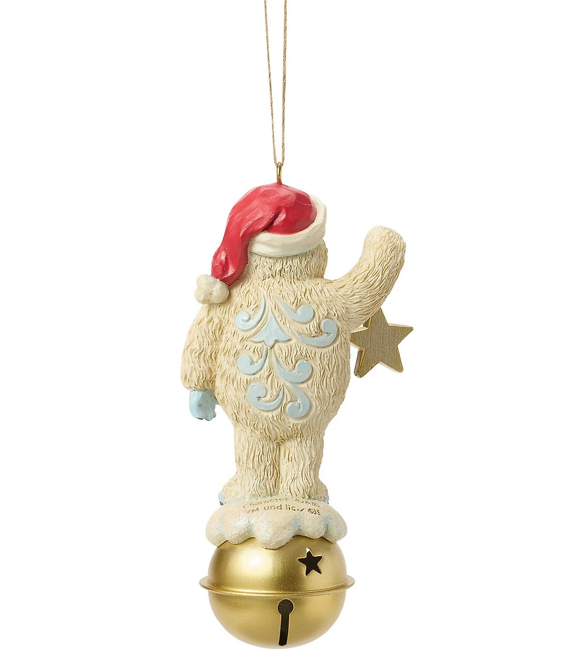 Jim Shore Rudolph Traditions Bumble on Jingle Bell Hanging Ornament