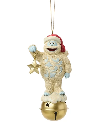 Jim Shore Rudolph Traditions Bumble on Jingle Bell Hanging Ornament