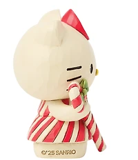 Jim Shore Sanrio Collection Hello Kitty Candy Cane Mini Figurine