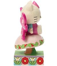 Jim Shore Sanrio Collection Hello Kitty Fairy on a Mushroom Figurine