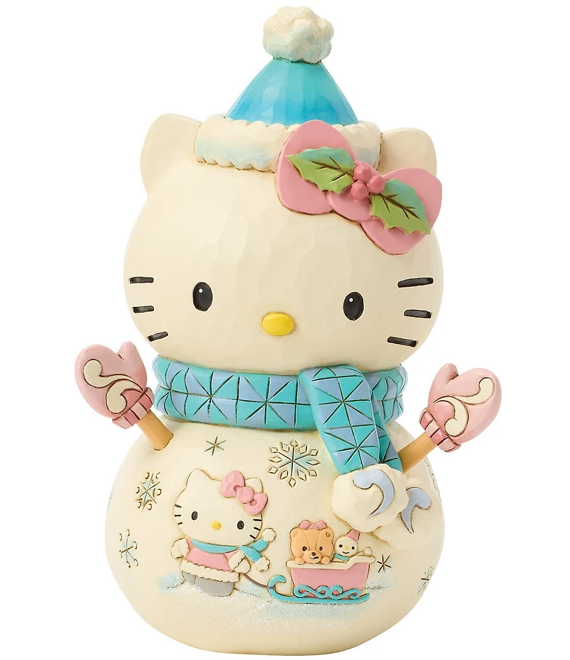 Jim Shore Sanrio Collection Hello Kitty Snowman Figurine