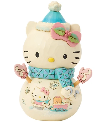 Jim Shore Sanrio Collection Hello Kitty Snowman Figurine