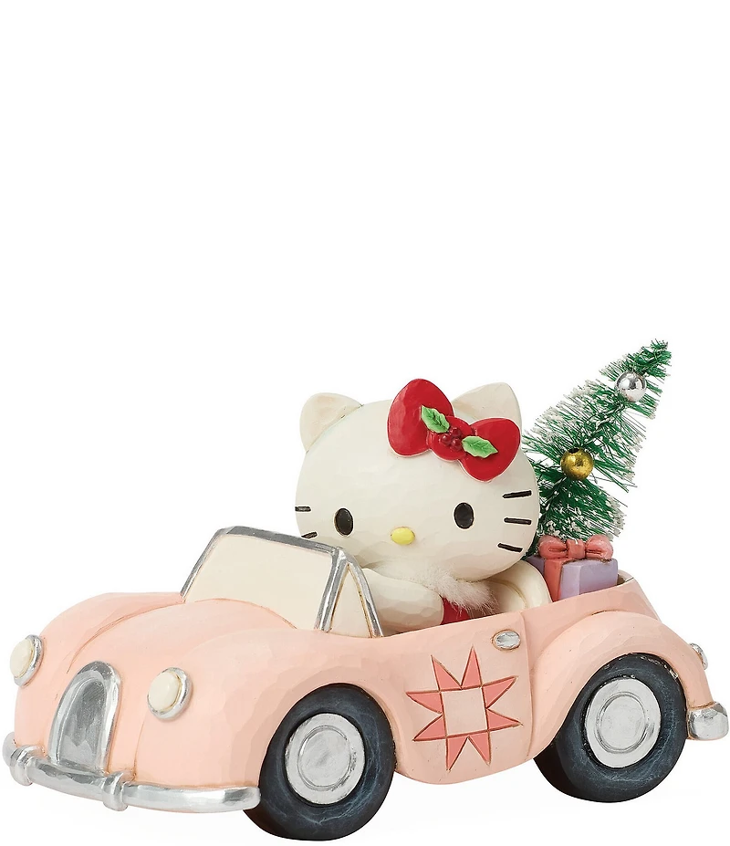 Jim Shore Sanrio Hello Kitty Christmas Car Figurine