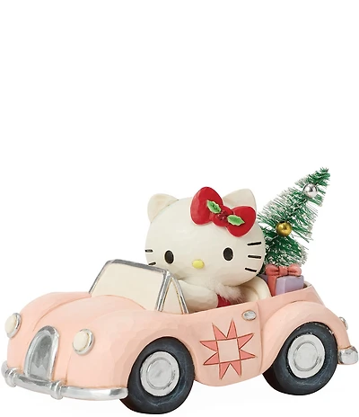 Jim Shore Sanrio Hello Kitty Christmas Car Figurine