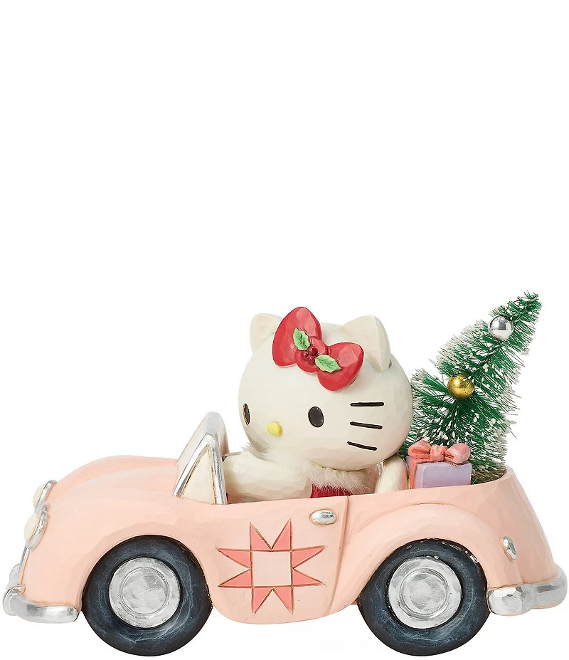 Jim Shore Sanrio Hello Kitty Christmas Car Figurine