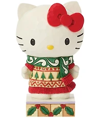 Jim Shore Sanrio Hello Kitty In Knit Scarf Figurine