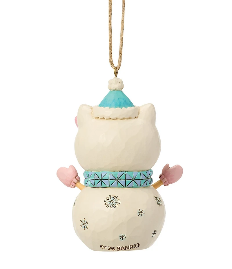 Jim Shore Sanrio Hello Kitty Snowman Hanging Ornament