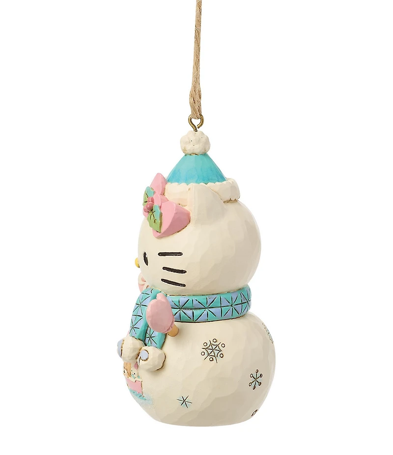 Jim Shore Sanrio Hello Kitty Snowman Hanging Ornament