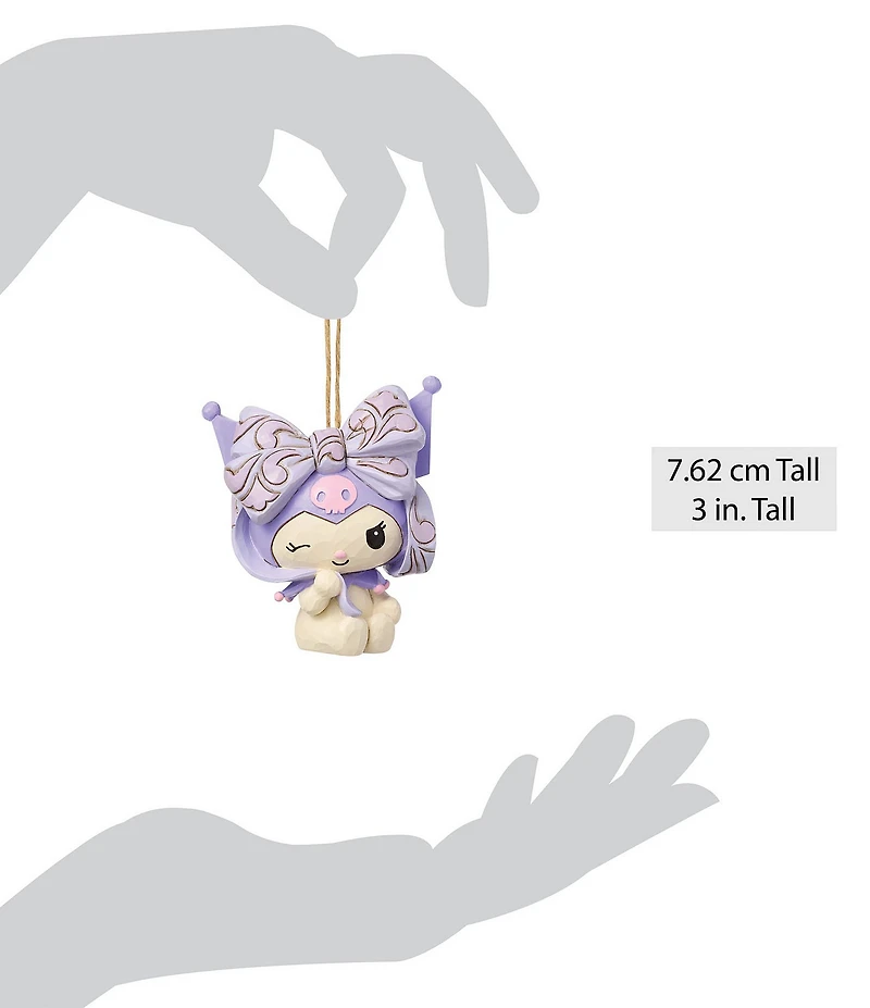 Jim Shore Sanrio Kuromi Bow Hanging Ornament